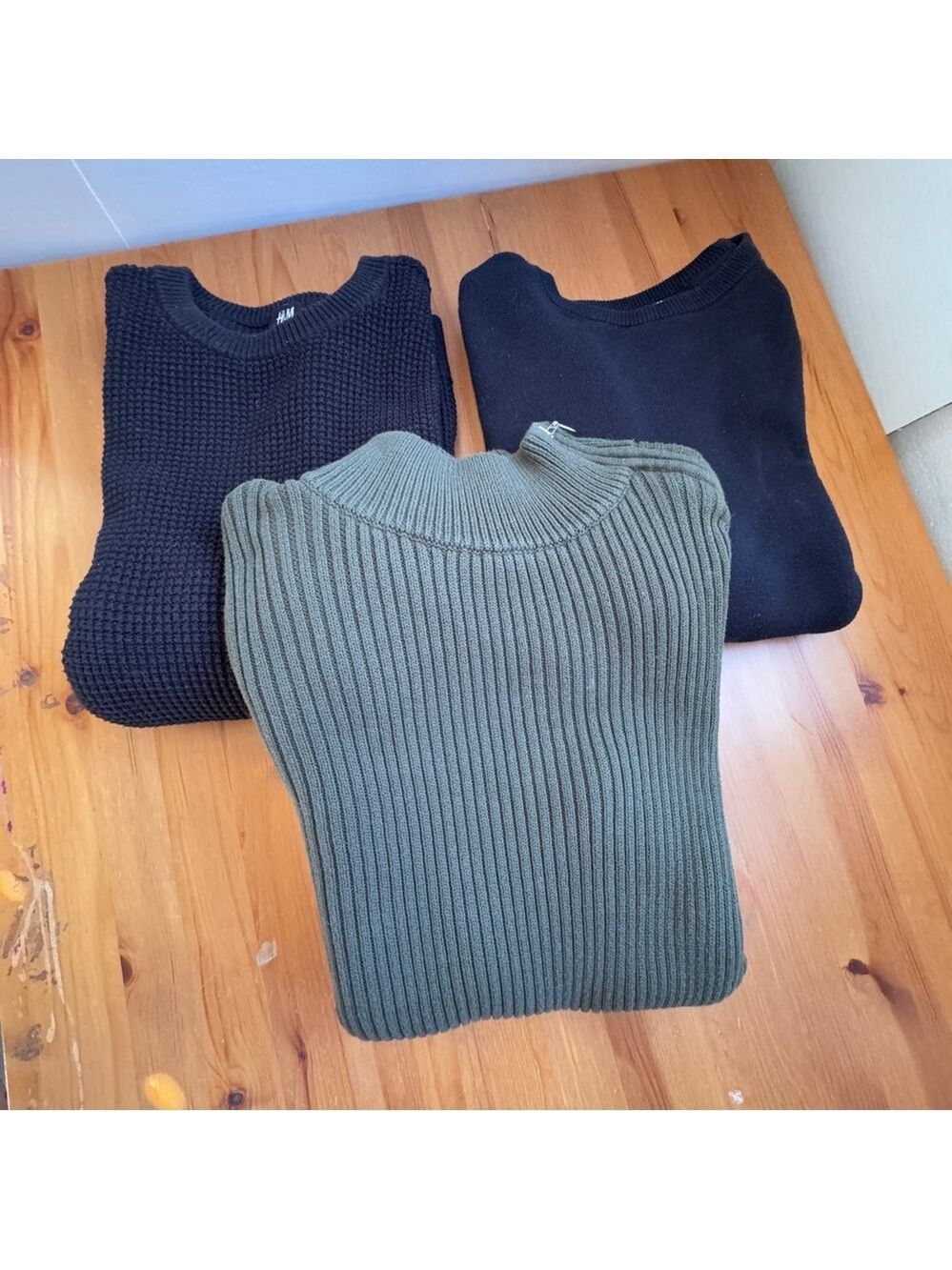 Calvin Klein, top man, and H&M men’s sweater bundle size medium
